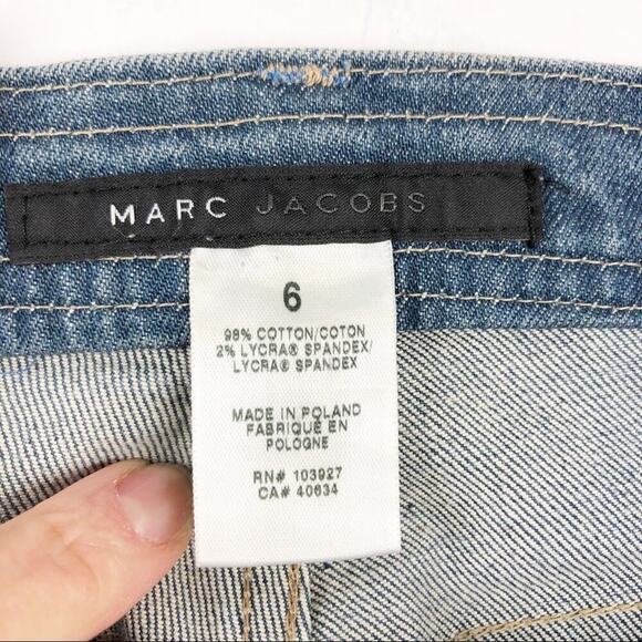 Marc Jacobs Boot Cut Pink Accent Pocket Jeans Sz 6 - Picture 15 of 16